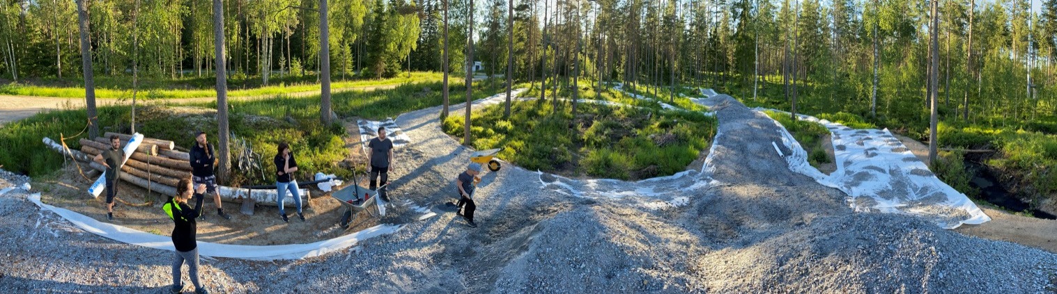 Pumptrack bana byggs i Nykarleby.