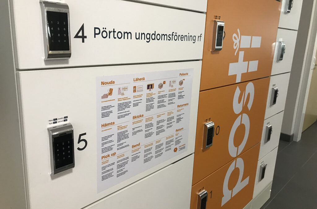 Paketautomat i Pörtom.